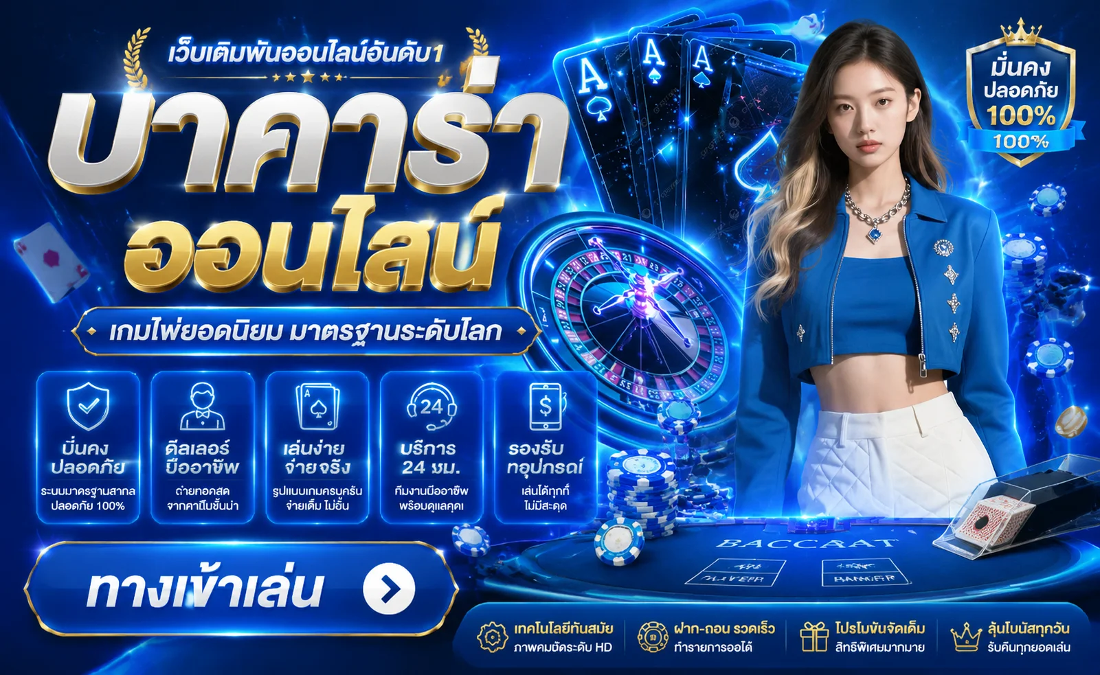 โต๊ะคาสิโนสด Allurebet168 พร้อมดีลเลอร์สาวสวยไลฟ์จริง